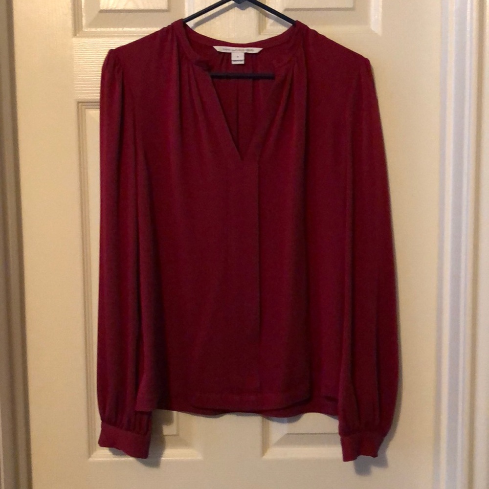 Silk long sleeve shirt